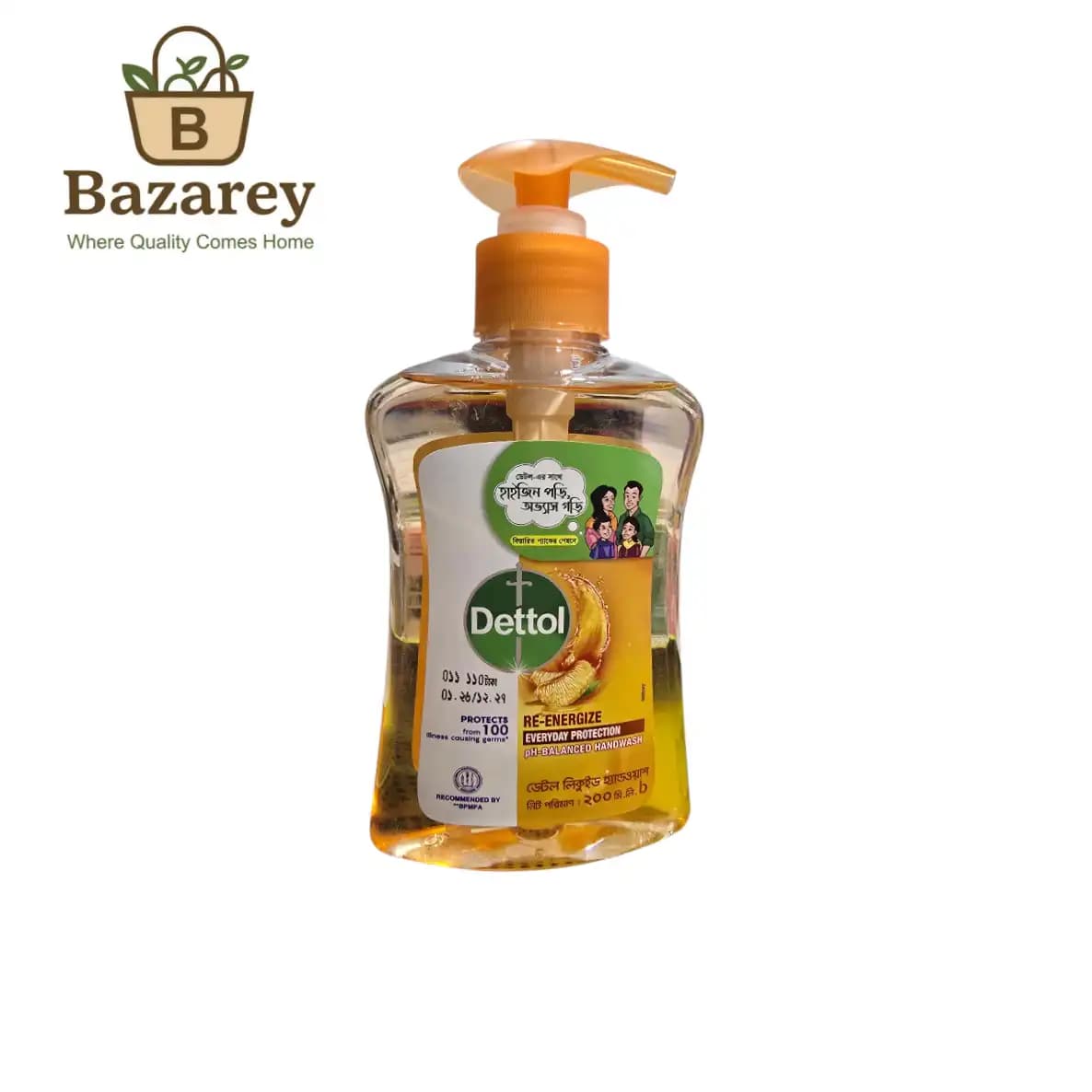 Dettol Handwash pump  (ডেটল হ্যান্ডওয়াশ পাম্প) RE-ENERGIZE - View 1