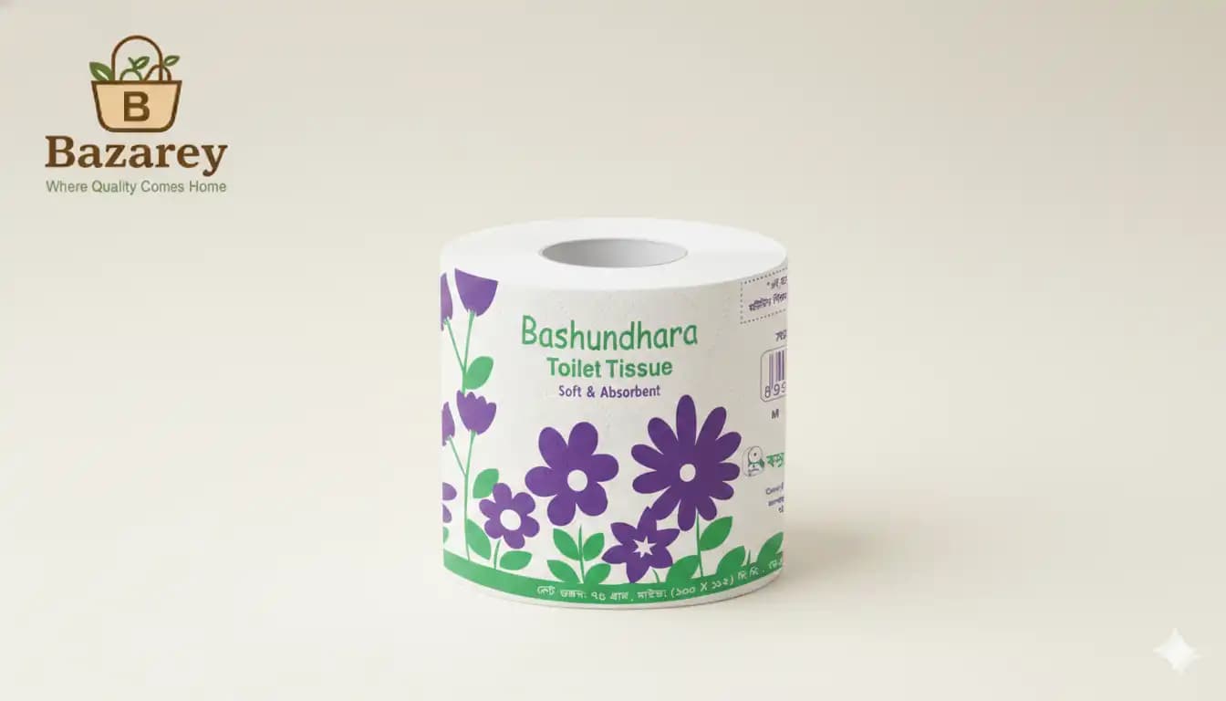 Bashundhara White Toilet Tissue (বসুন্ধরা হোয়াইট টয়লেট টিস্যু) 