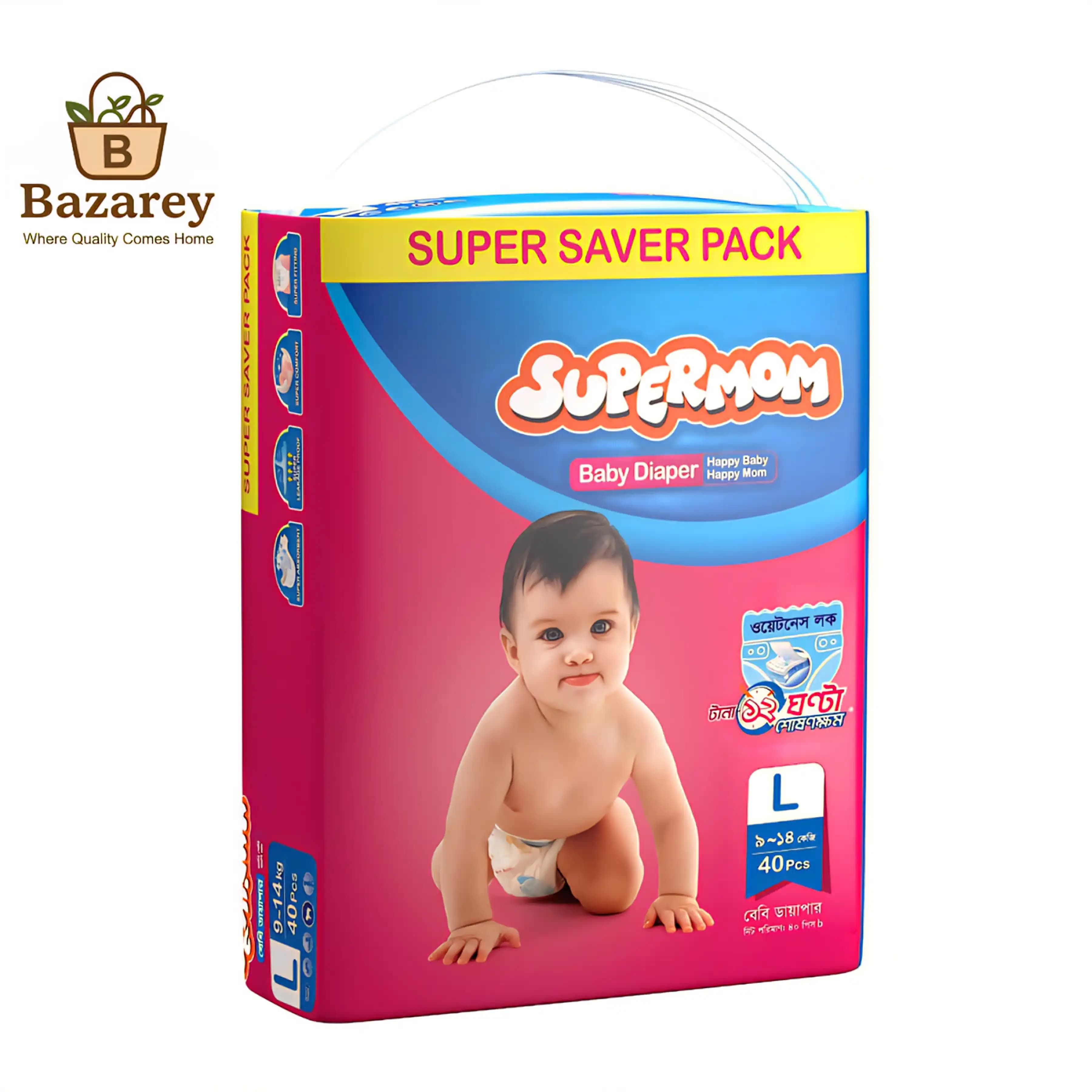 Supermom Baby Diaper L 9-14 KG - View 1
