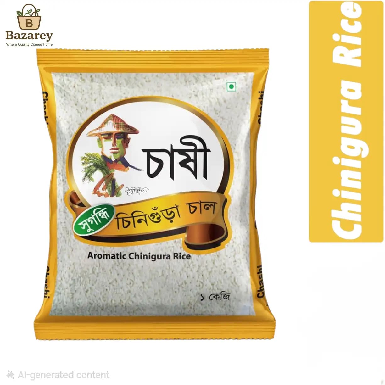 Chashi shugondhi chinigura chal (চাষী সুগন্ধি চিনিগুঁড়া চাল)  - View 1