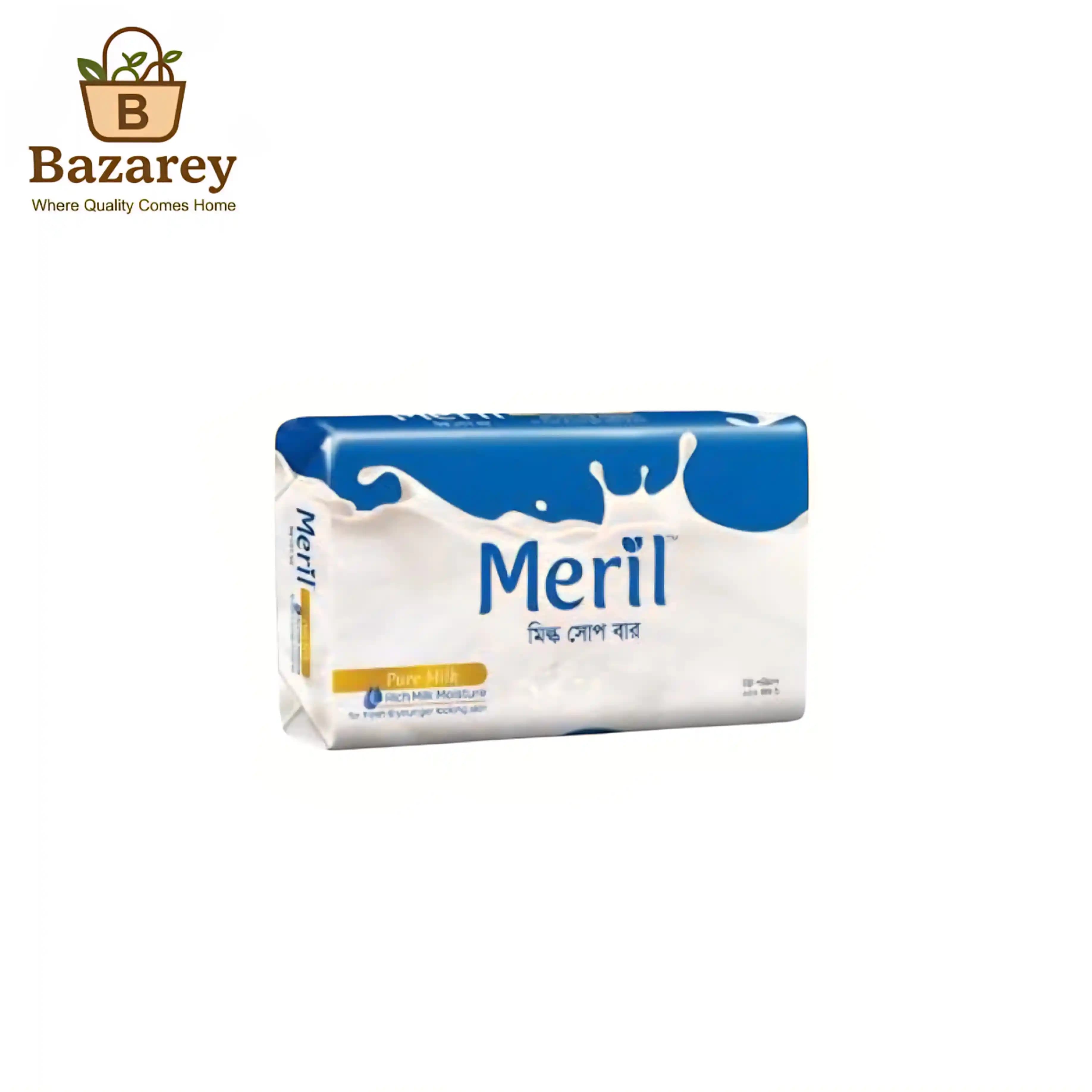 Meril milk soap bar (pure milk (মেরিল মিল্ক  সাবান) 