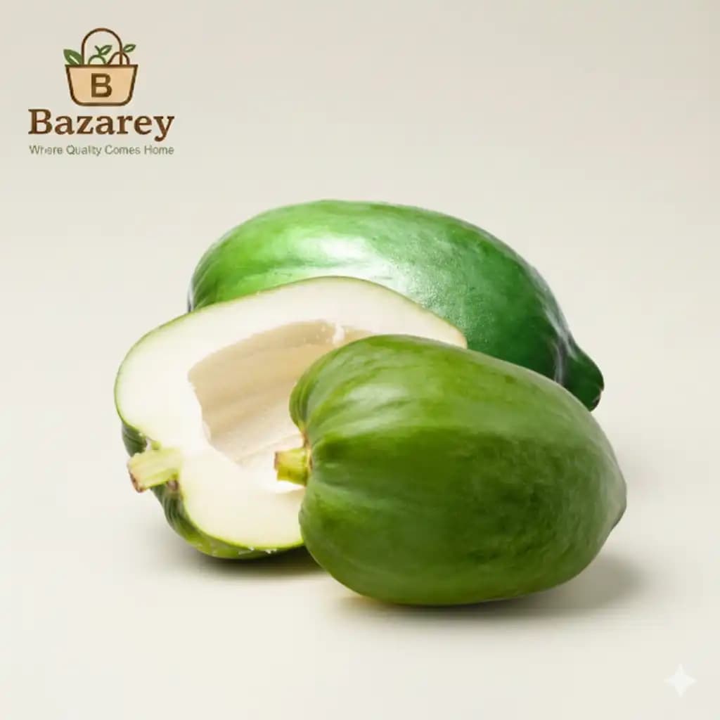 Green Papaya(কাঁচা পেঁপে)  ± 50gm - View 1