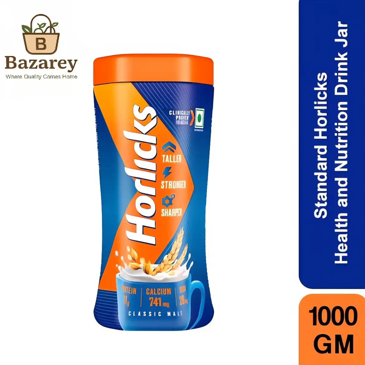 Standard Horlicks Health And Nutrition Drink Jar (স্ট্যান্ডার্ড হরলিক্স হেলথ এন্ড নিউট্রিশন ড্রিংক জার )  1,000gm - View 1