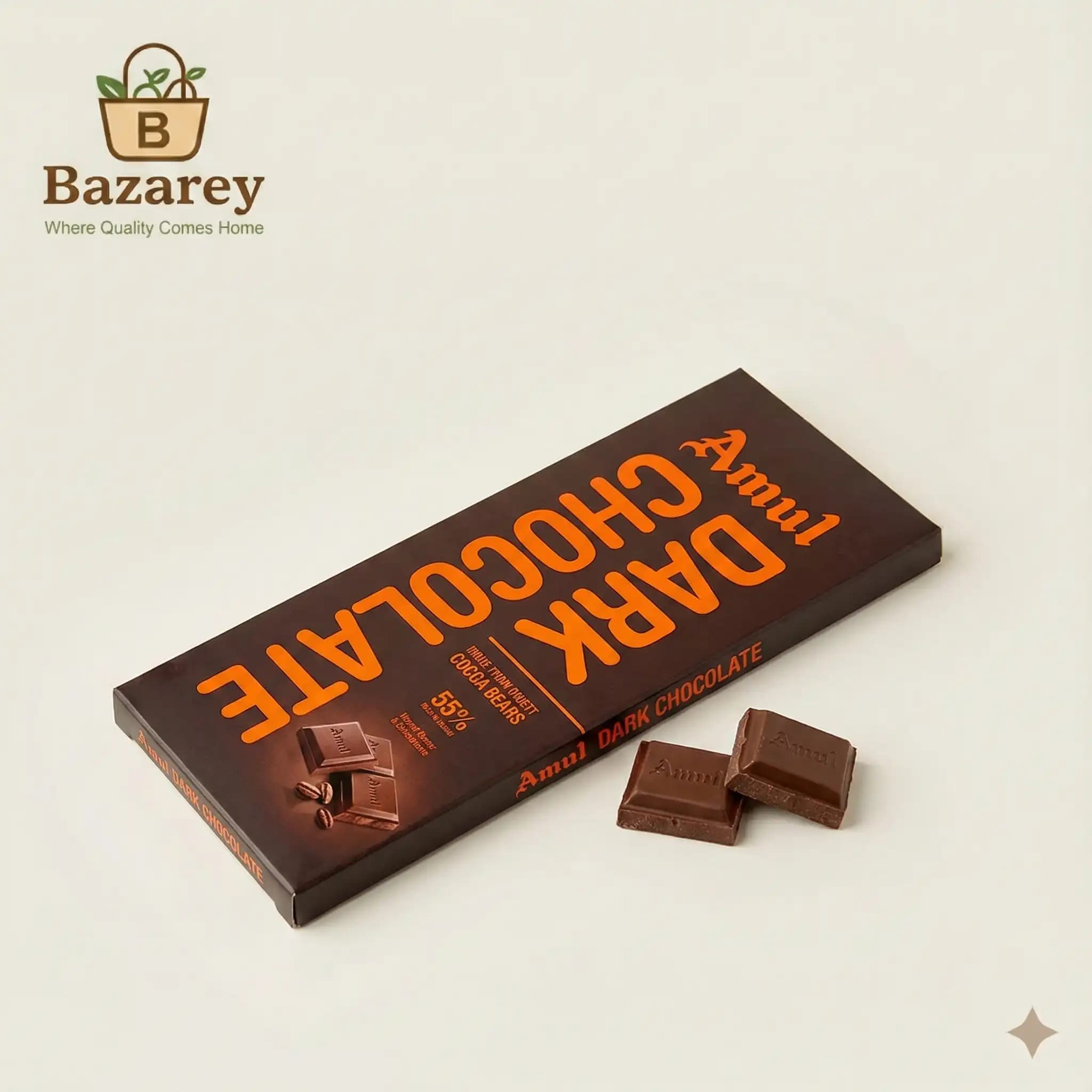 Amul Dark Chocolate (আমূল ডার্ক চকলেট)  - View 1