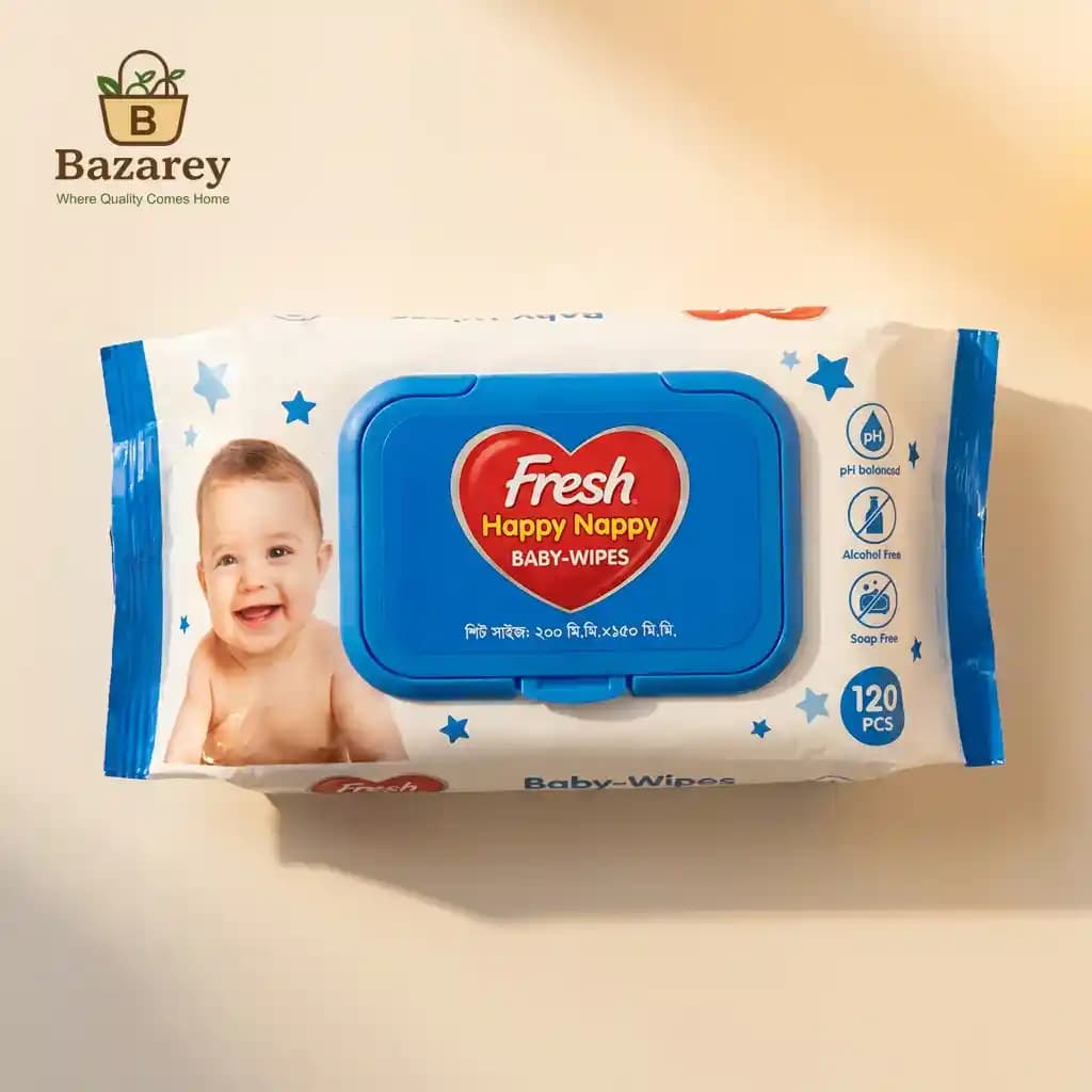 Fresh Happy Nappy Baby Wipes
