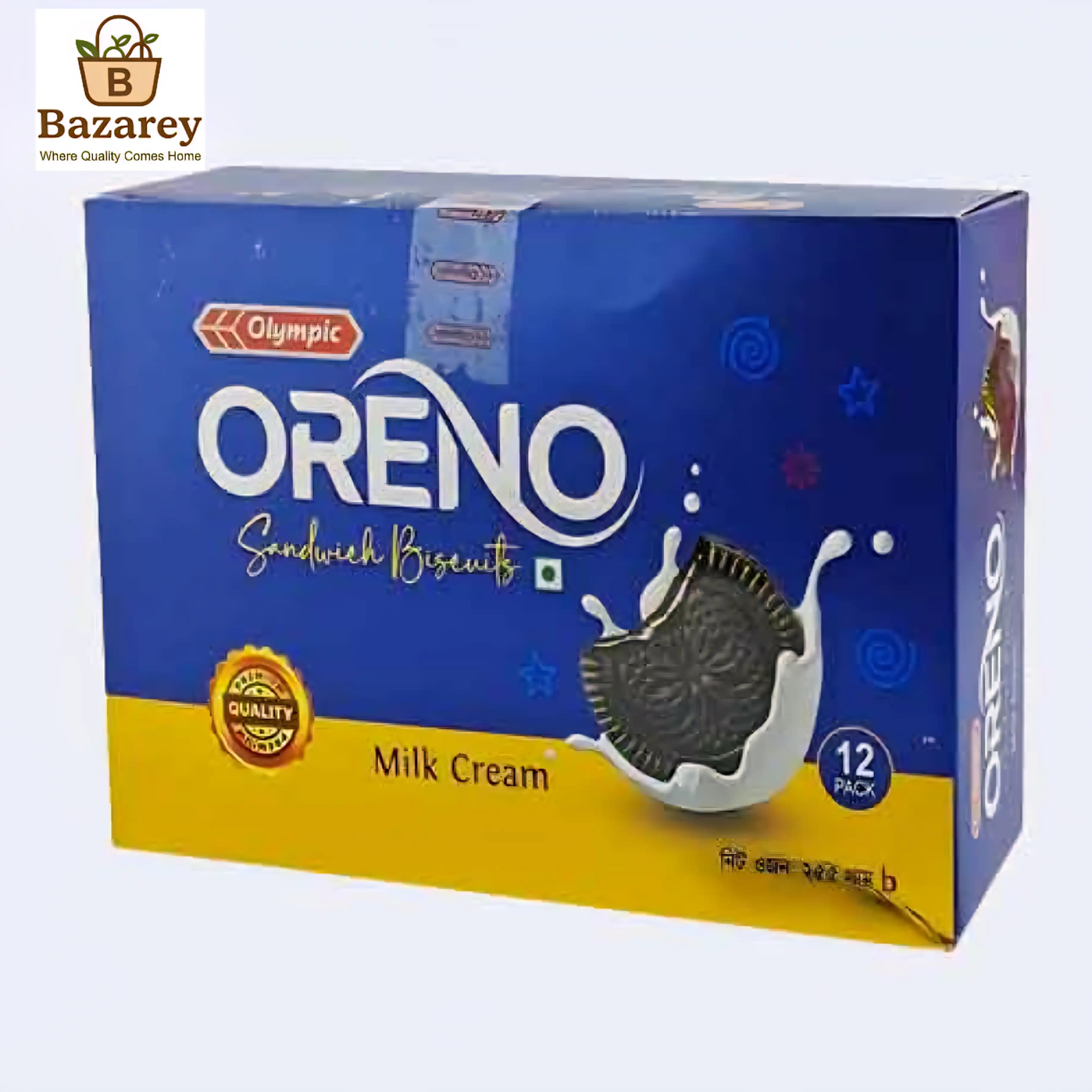 Olympic Oreno Milk cream Biscuits (অলিম্পিক ওরেনো মিল্ক ক্রিম বিস্কুট)  - View 1